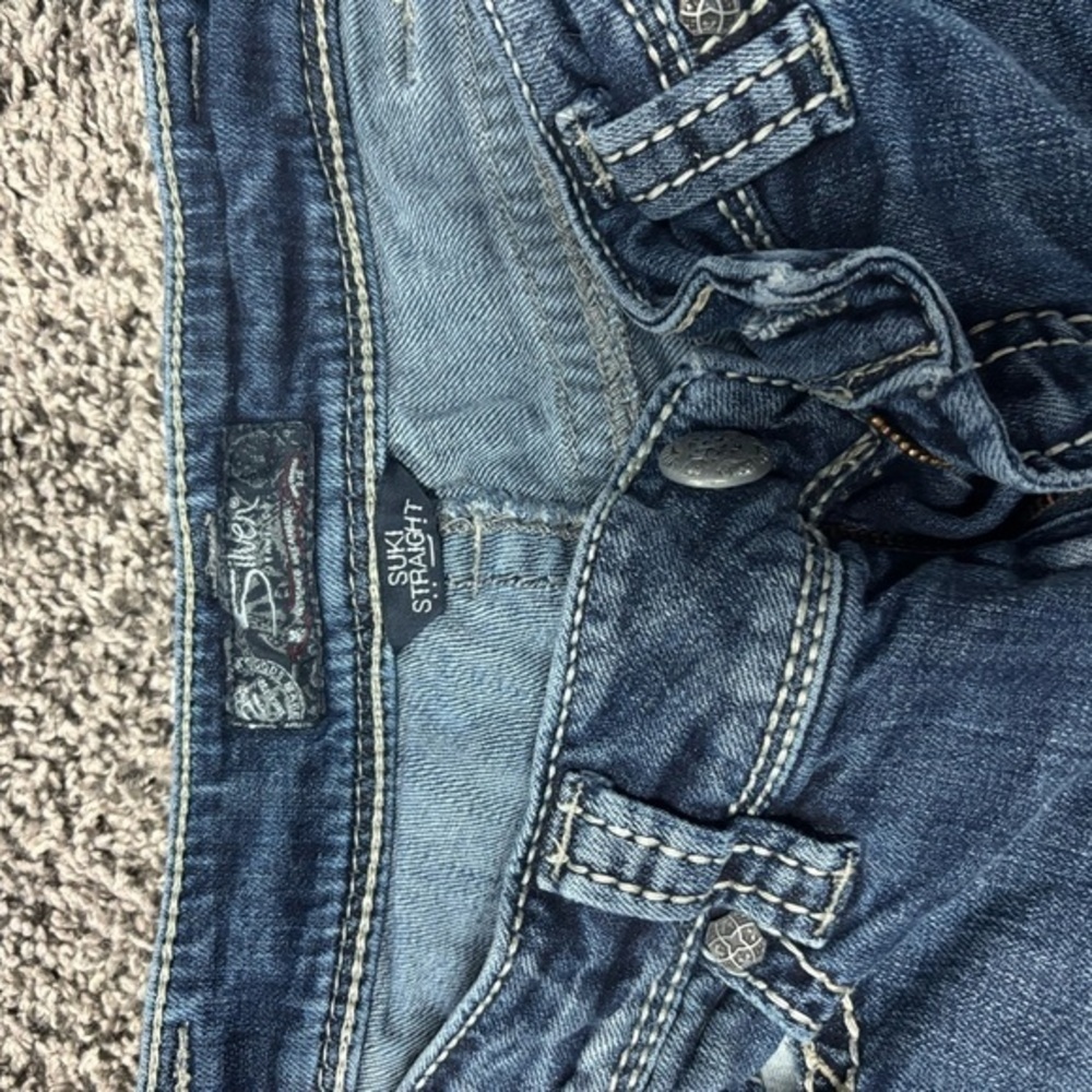 Silver Jeans Blue Straight Leg Denim